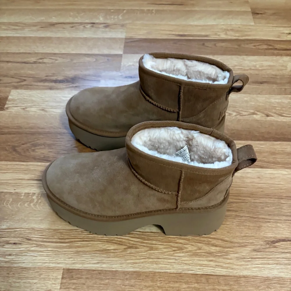 UGG Classic Ultra Mini New Heights Suede Platform Boots - Picture 9 of 13